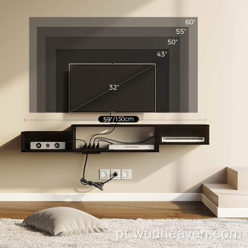 Gabinete de suporte para TV montado na parede